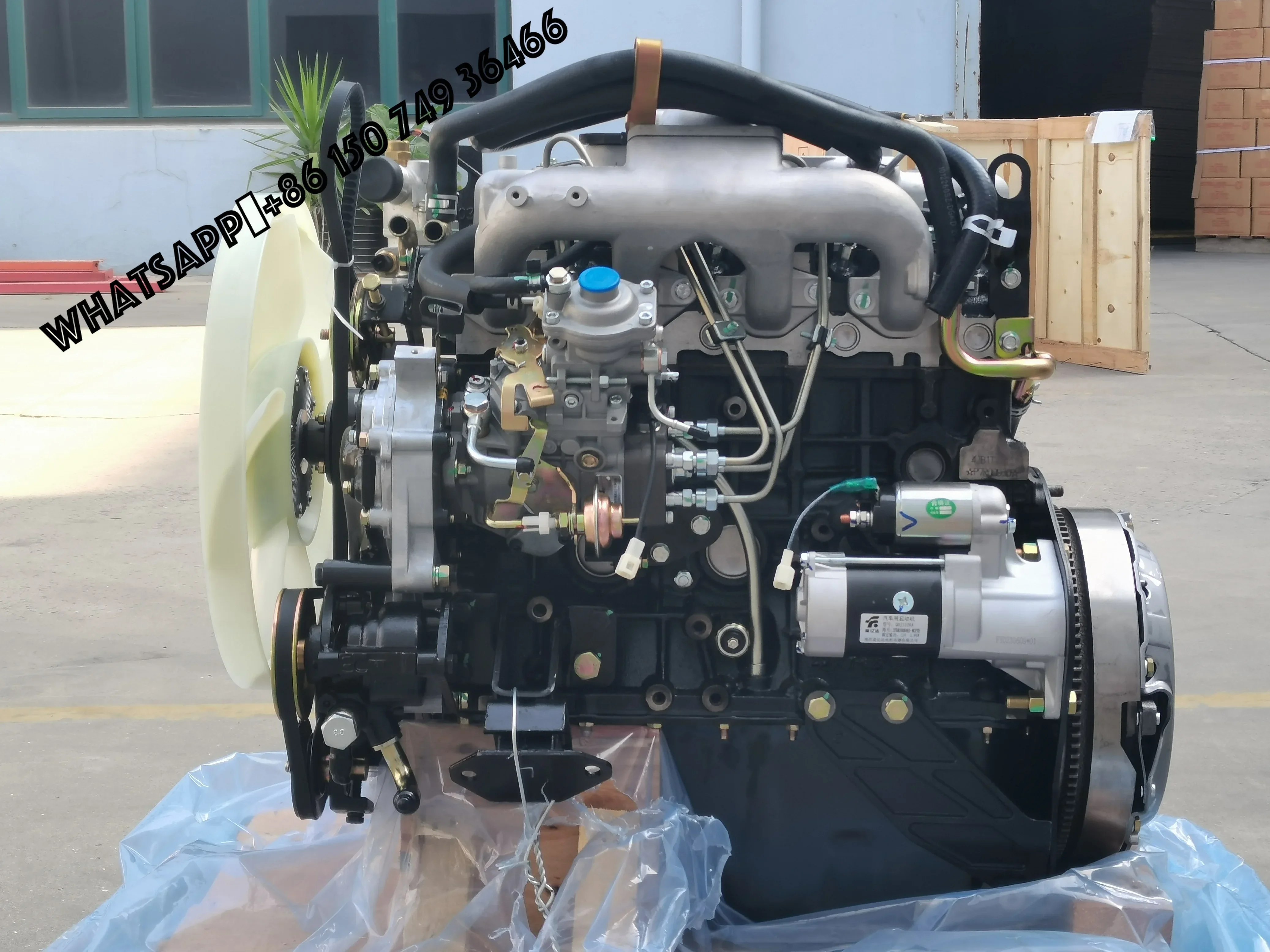 Guaranteed 4JB1T 68kw 116hp Turbo Engine Complete Set for ISU Truck with Air Filter Fuel Pump and Injectors