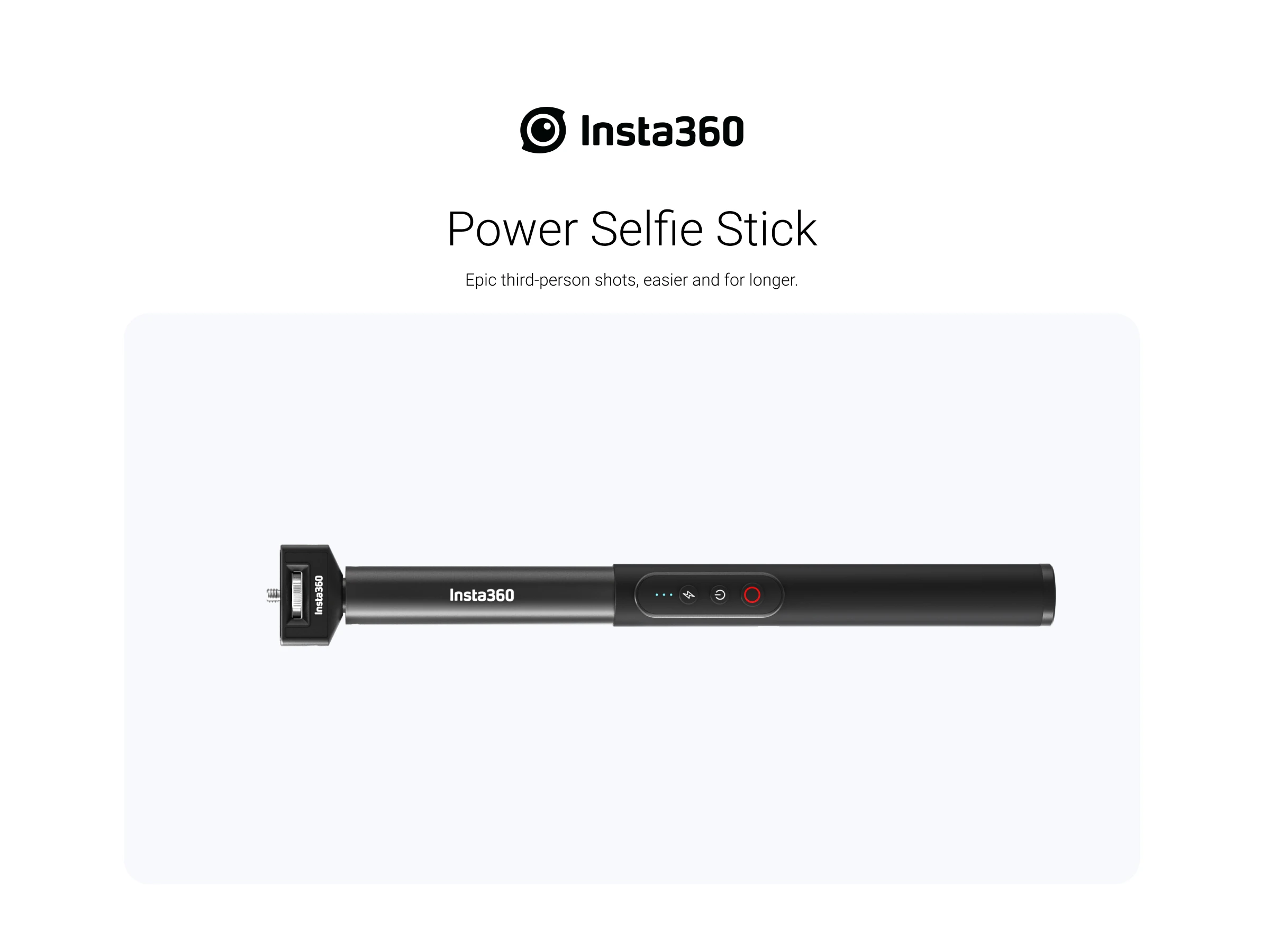 

HTT-H58 Insta360 Power Selfie Stick Remote Control For Insta 360 X3 / ONE X2 / RS / R Original