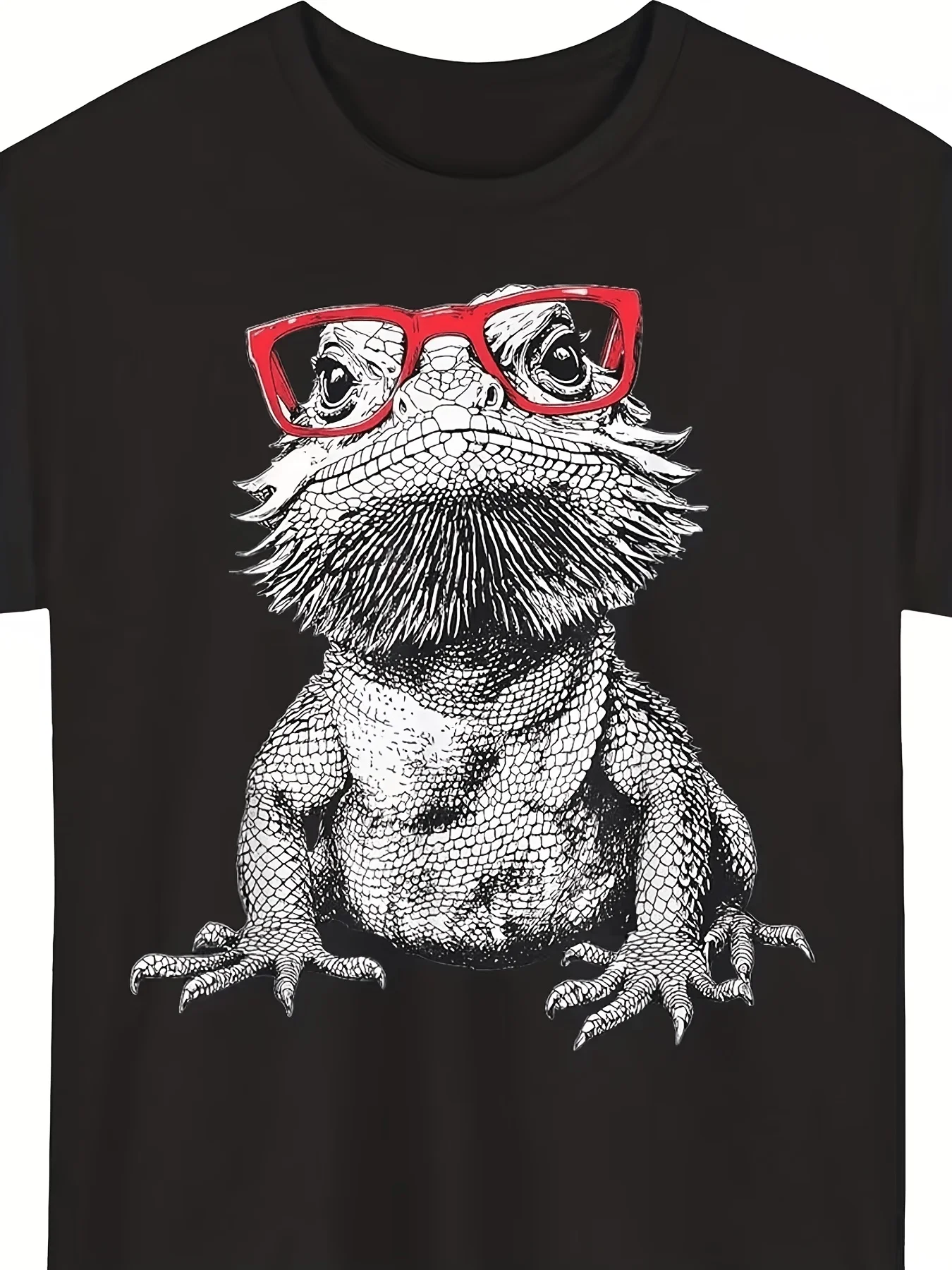Men's Vintage Bearded Dragon Lovers Gifts Meme Graphic Print T Shirt Summer Oversize Tee Women Streetwear Casual O-Neck Tops