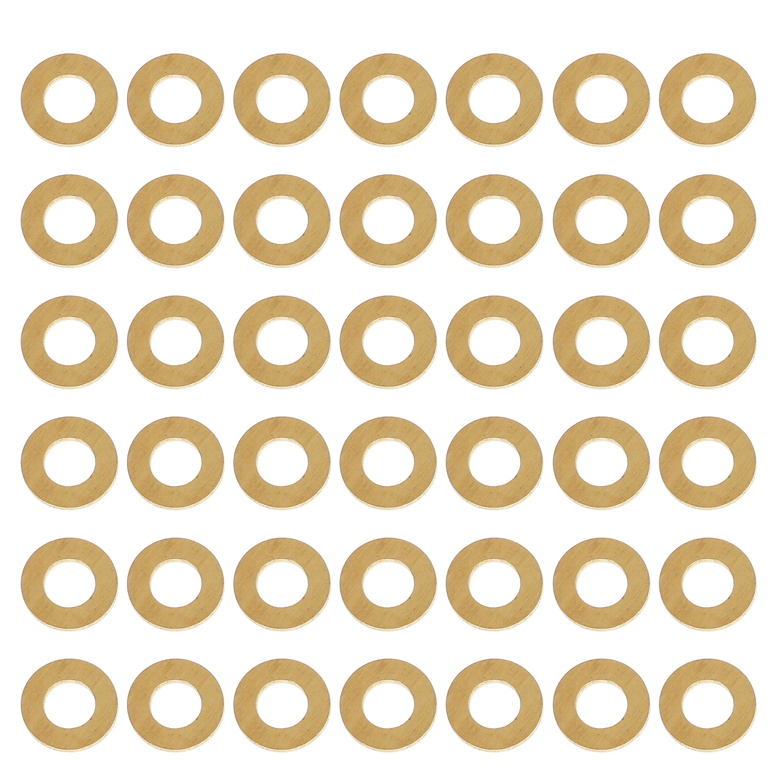 

50pcs Brass Washers Copper Sealing Gaskets Brass Sealing Washer Metric Hardware Electrical Connections Industrial Automotive