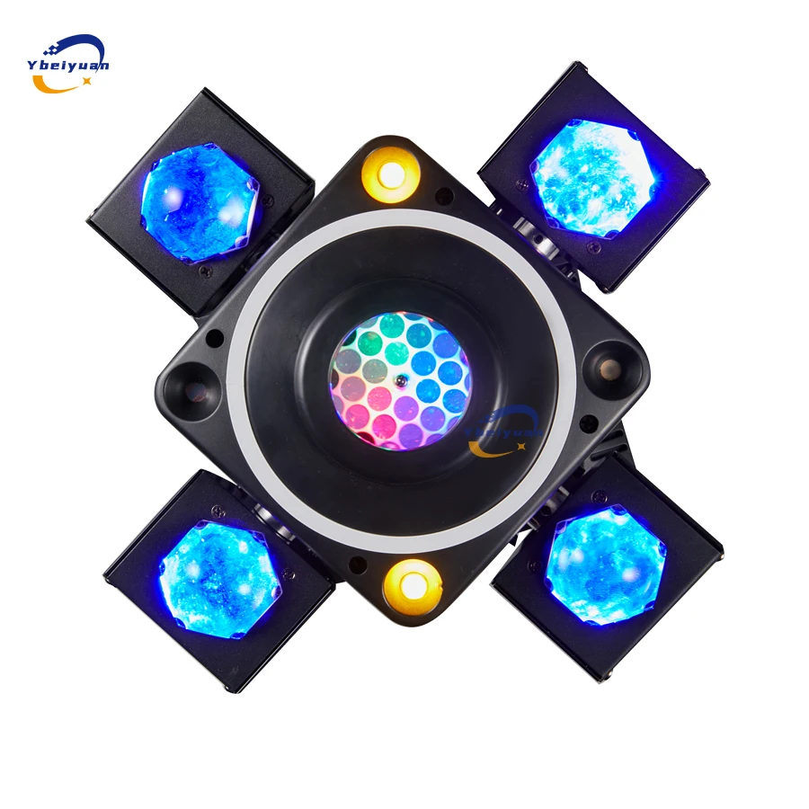 RGBW 4-in-1 90W Farbe Moving Head Licht Vierarmige Bühnenlicht Laserlichteffekt DMX512 DJ Disco Licht Geeignet für Hochzeitsfeier – Detail 1