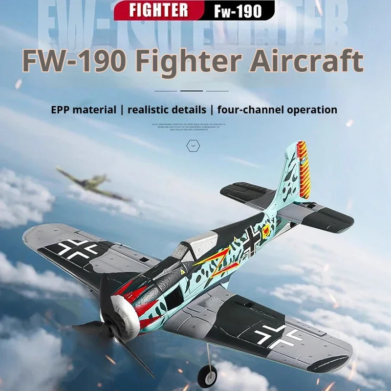 

SYC QF013 RC Aircraft Quad Channel Brushless Stunt Fixed Wing RC Glider 2.4G RC FW190 Fighter Foam Model Aircraft RC Gift