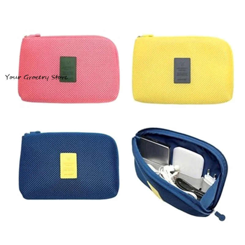 Digital Storage Bag USB Data Cable Organizer Earphone Wire Bag Simple Shockproof Travel Storage Bag Electronics Accessories