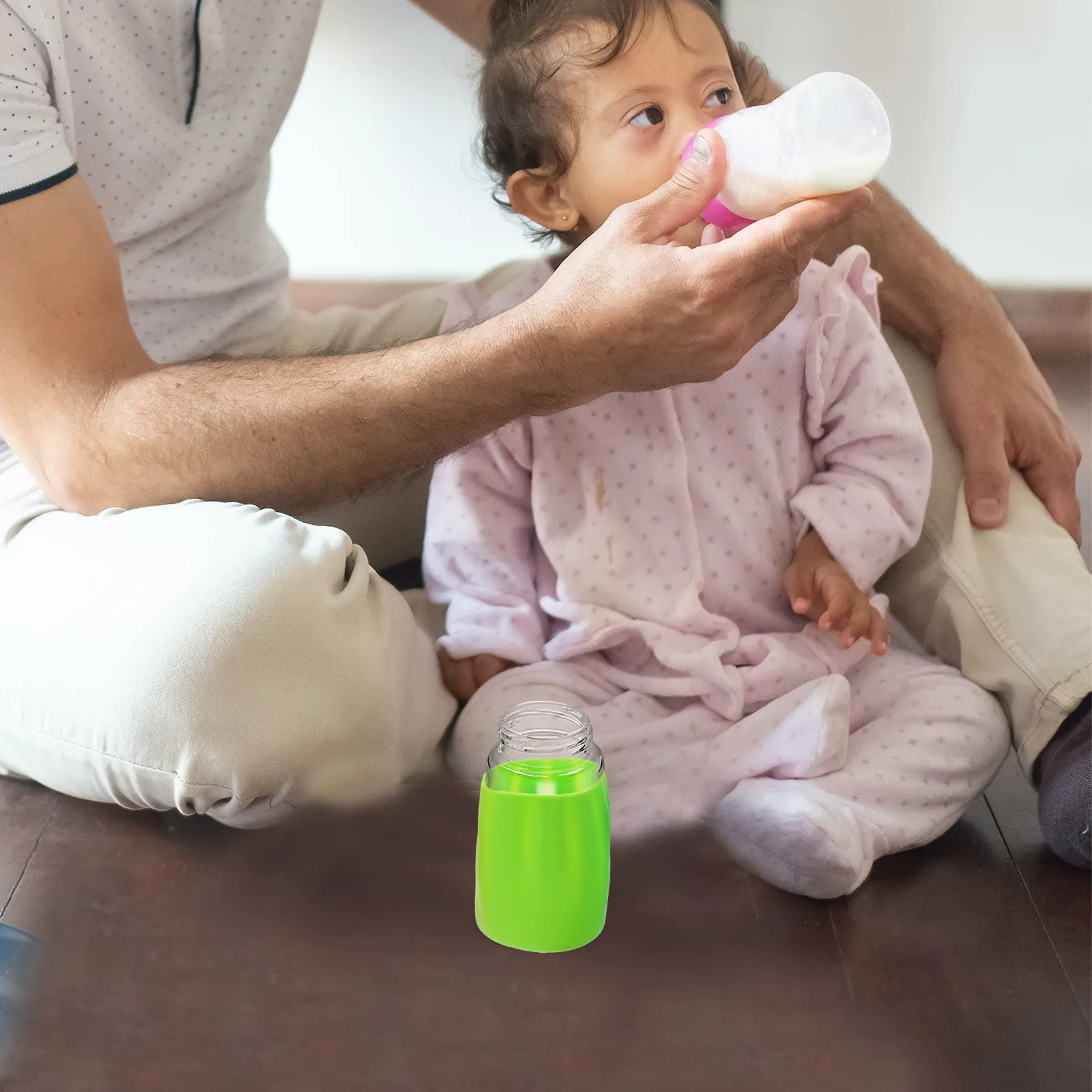 

4Pcs Protective Silicone Sleeve for Water Bottle Glass Tumbler Sleeve Milk Bottle Cover Durable Glass Tumbler Cover,