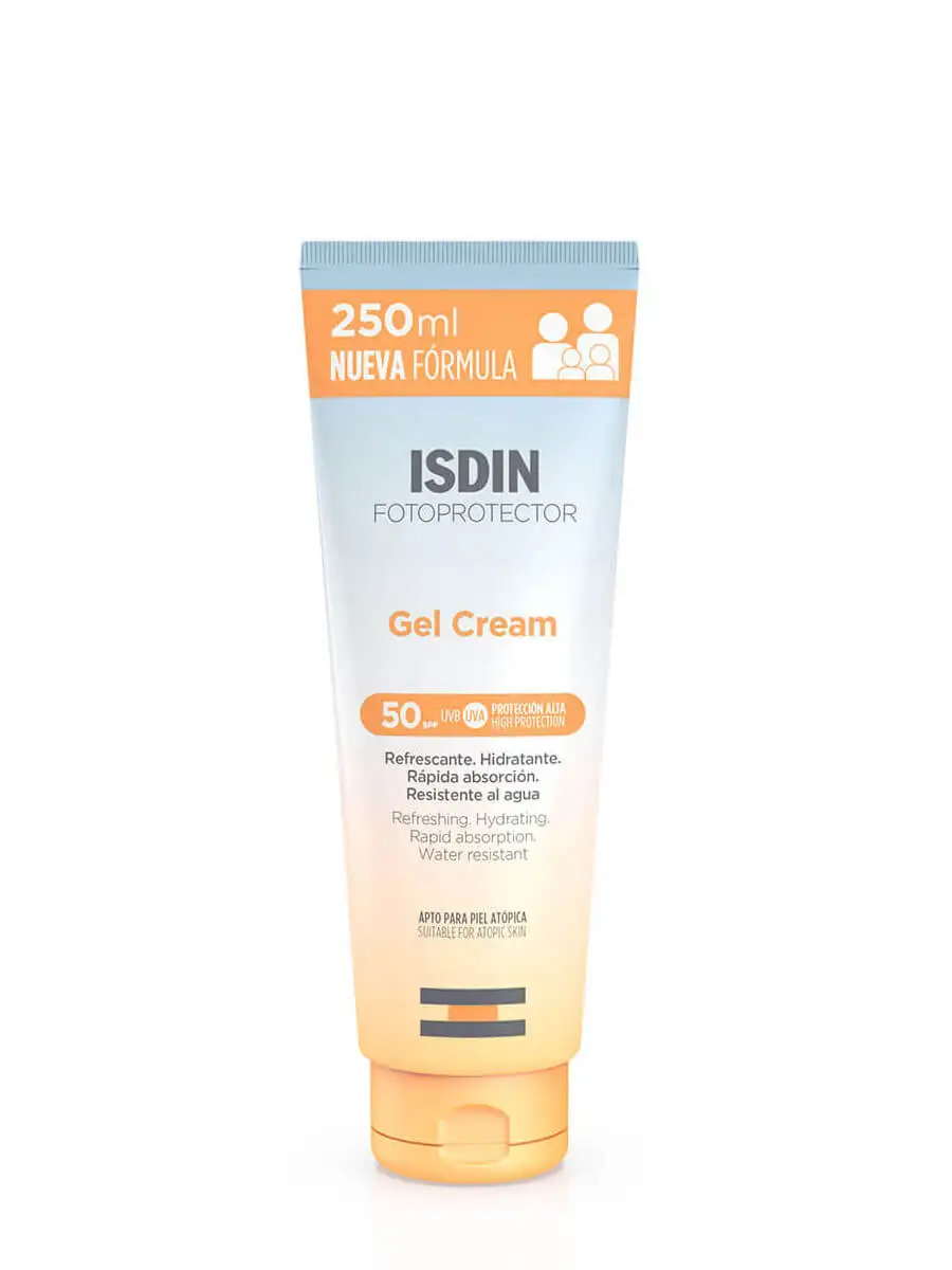 Isdin photoprotector gel Cream spf 50 + 250 ml-Family size Protector with very high protection