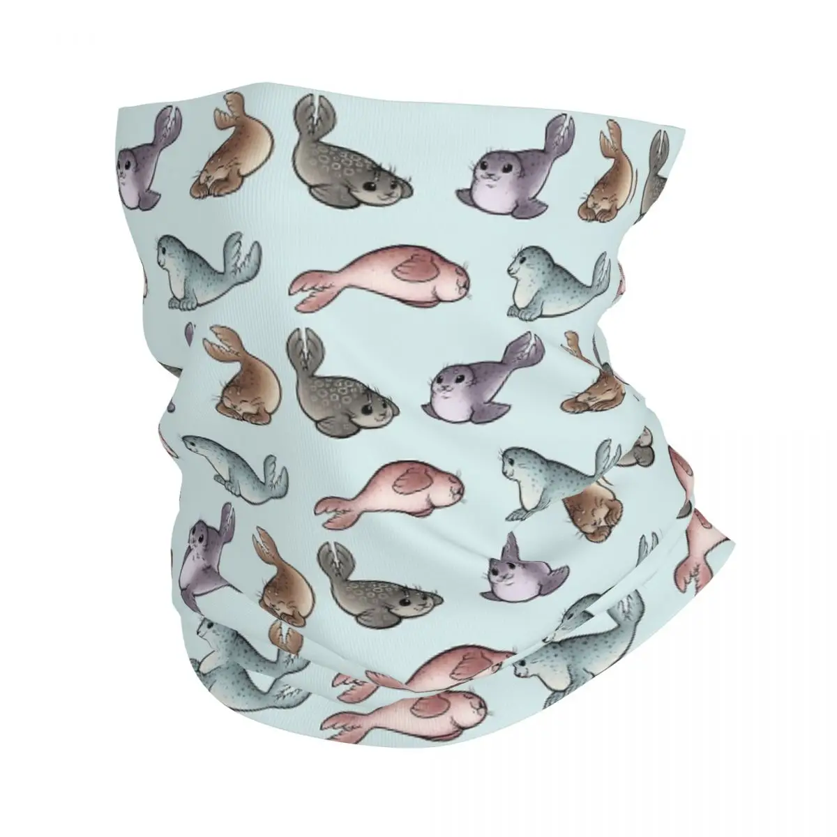 

Little Seals Bandana Neck Cover Printed Face Scarf Warm Headband Riding Unisex Adult Washable