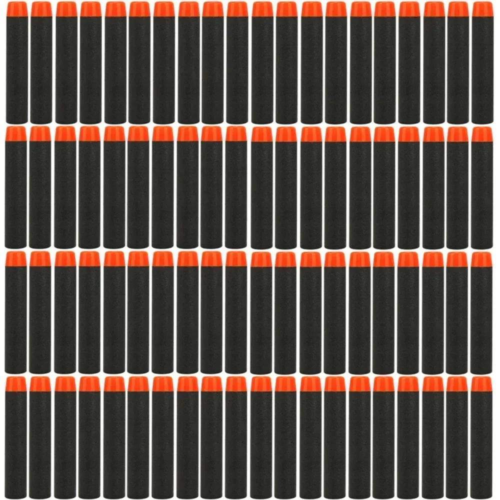 HBlack Solid Round Head Bullets 7.2cm for Nerf N-strike Elite Series Blasters Foam EVA Refill Darts Kids Toy Guns Accessories