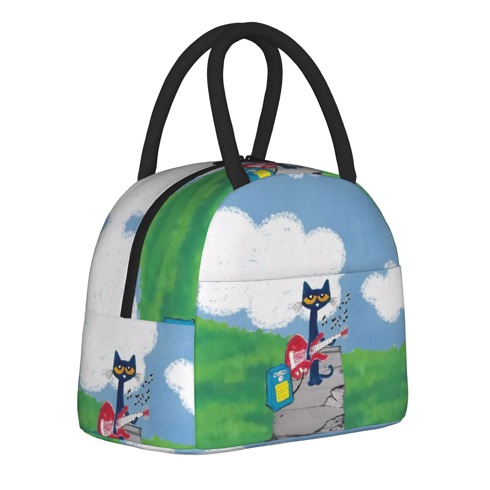 Insulated Lunch Bag Pete Cartoon Comic Cats Food Box Fashion Portable Bento Box Cooler Thermal Lunch Box For School