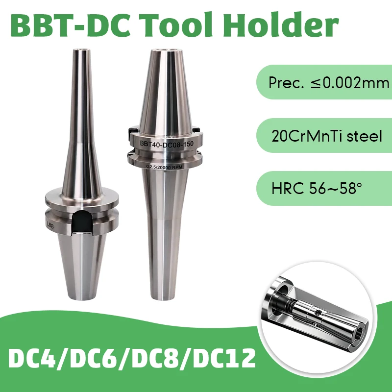 BT BBT-DC SDC Pull Back Tool Holder BBT30 BBT40 DC04 DC06 DC08 DC12 Collet Tool Holder CNC Milling Lathe Machining Center Tools