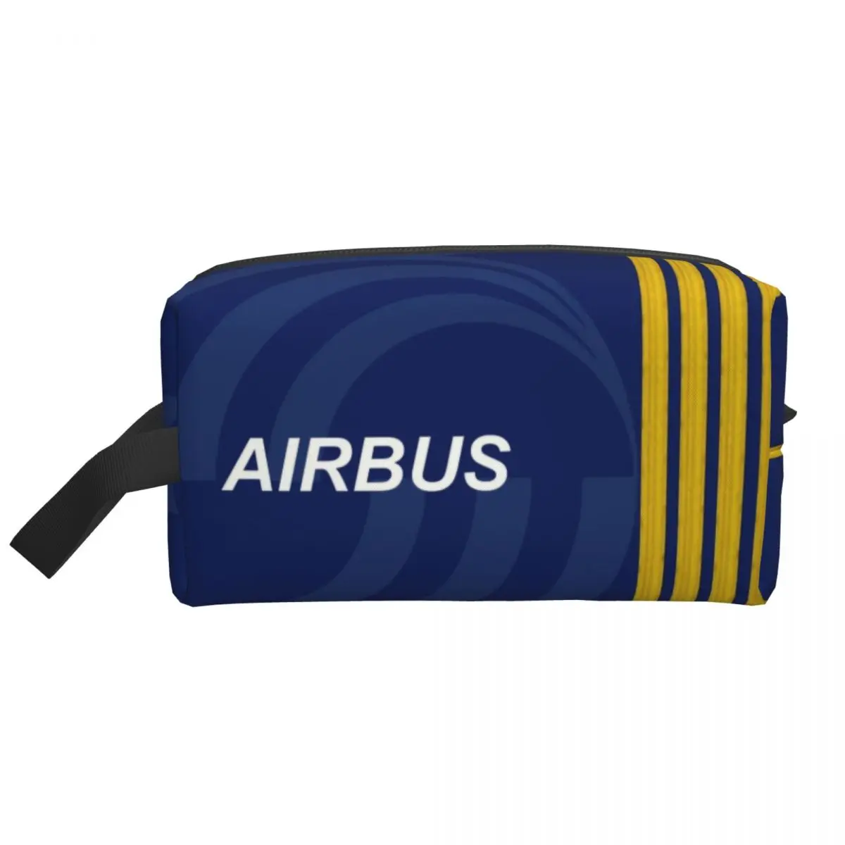 Custom Cute Airbus Fighter Pilot Travel Toiletry Bag for Women Aviation Airplane Cosmetic Makeup Bag Beauty Storage Dopp Kit