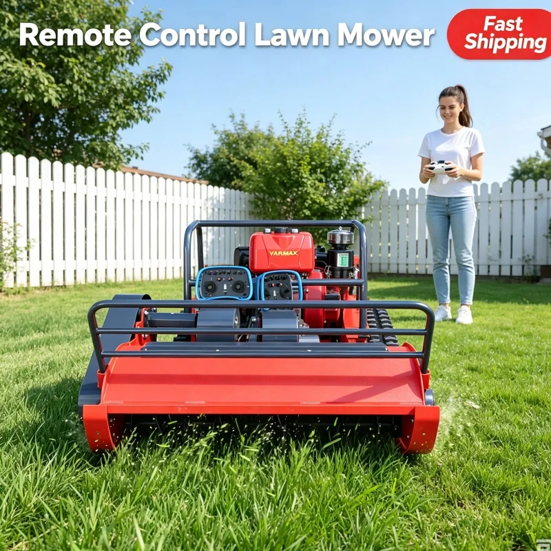 Customized Fast Delivery Self Propelled Lawn Mower Remote Control Lawn Mower Cordless Lawn Mower For Villa Yard