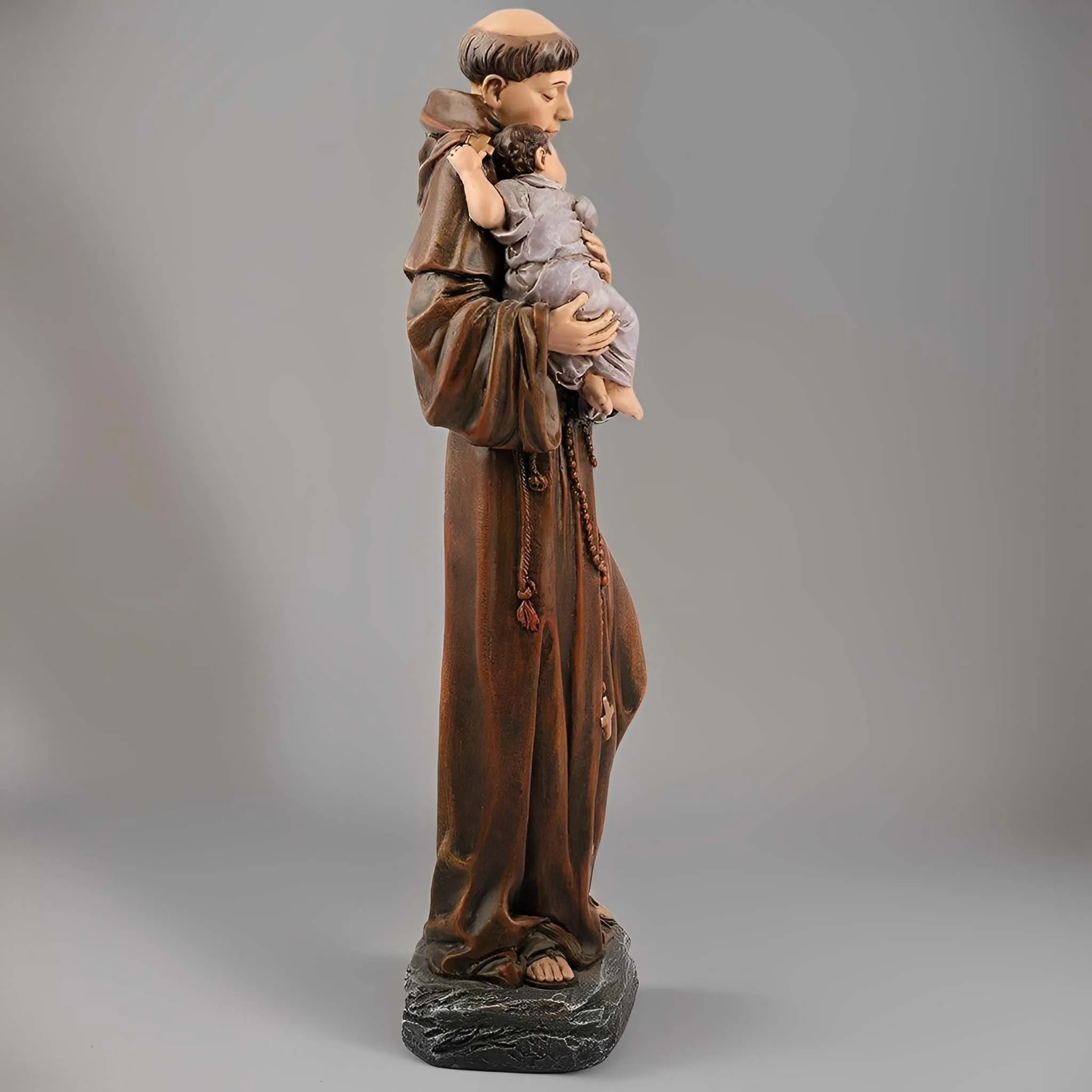 30cmH Saint Anthony Statue Christmas Figurines Decorations Figurines Holiday Sculpture Tabletop Scenes Festival Gift Home Decor