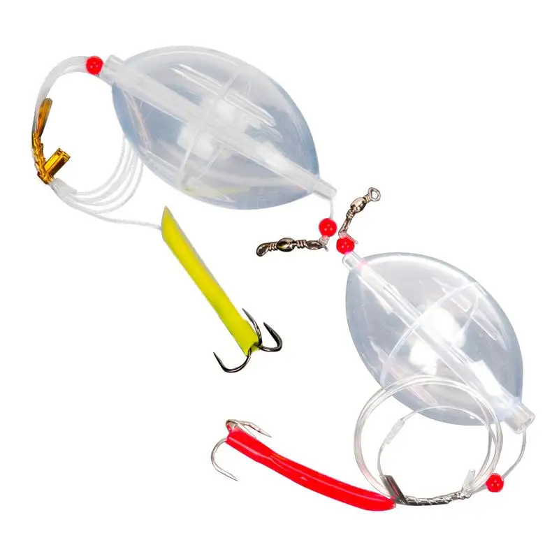 

Clear Bobbers Oval Floats Water-Fillable & Versatile Fly Fishing Floats Weather-Resistant Slip Bobbers Set For Freshwater