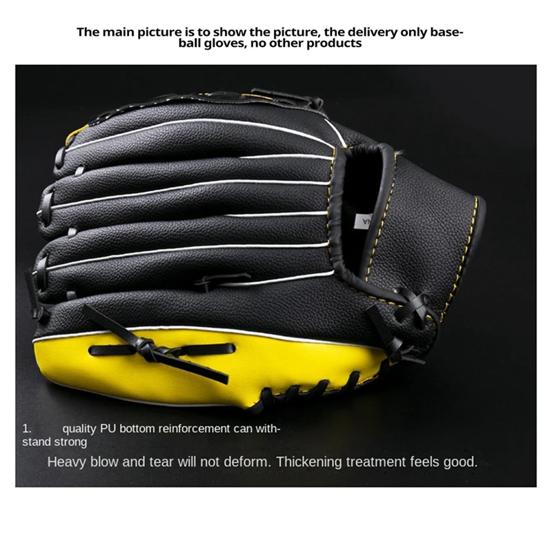 11.5 Inch Baseball Gloves Batting Gloves Youth Children's Pitching Gloves PU Catching Gloves