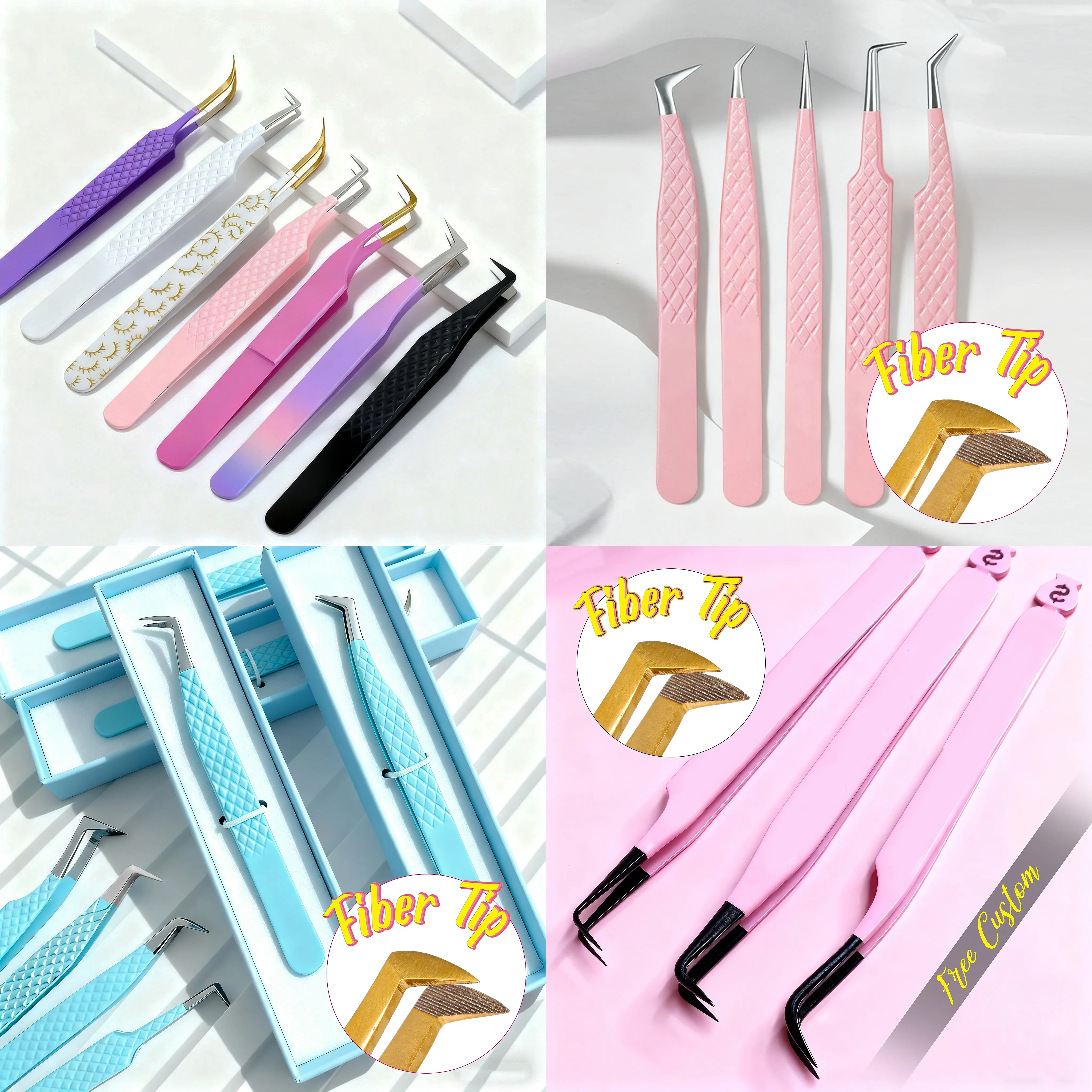 Eyelash Extension Mega Volume - Pinset Bulu Mata Ujung Serat Finishing