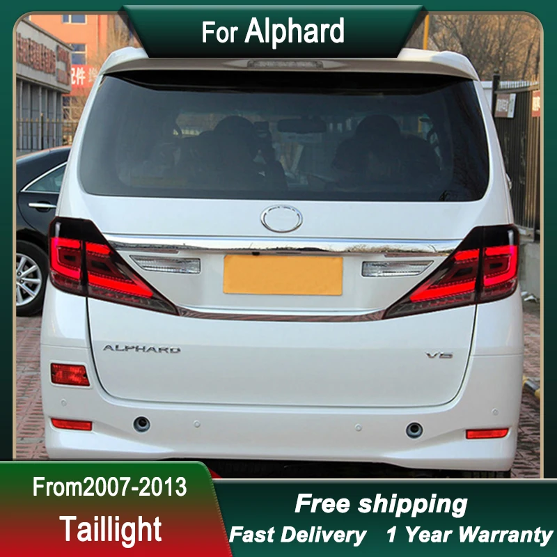

Car Led Tail Lights For Toyoto Alphard 2007-2013 upgraded LED Tail Light Tail Lamp Dynamic Turn Signal Light Tail Lamp Assembly