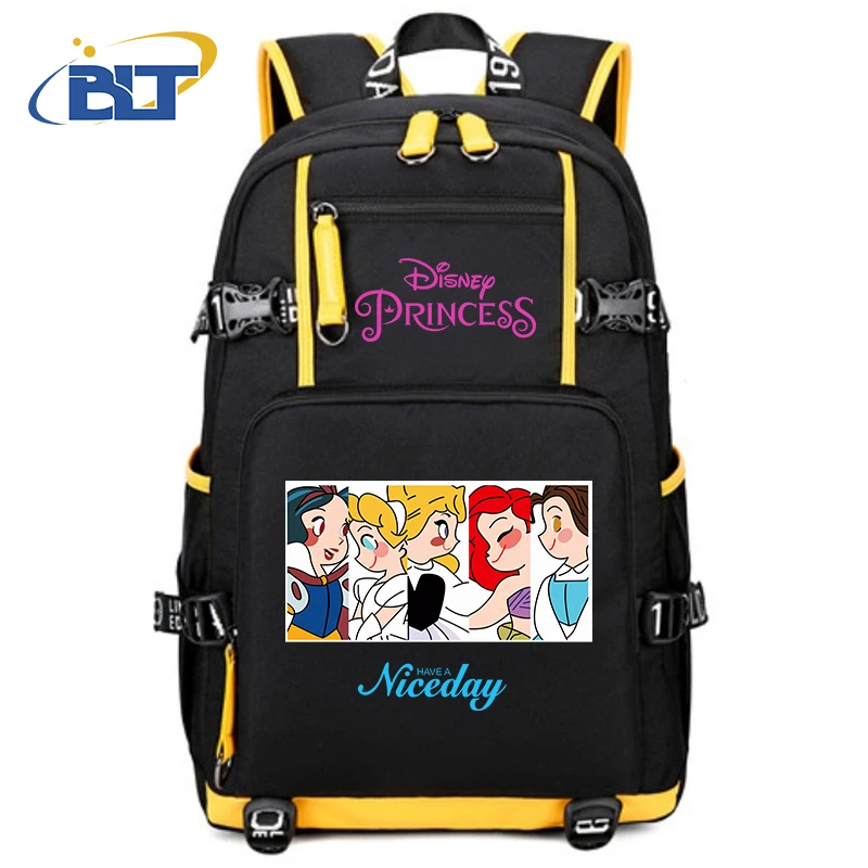 Mochila escolar estampada da série Disney Princess para meninas