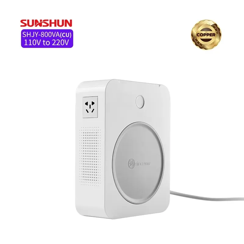 

Трансформатор повышающий напряжение 800 Вт, 110В-220В, с обмоткой из чистой меди, ручной работы, алюминиевый корпус