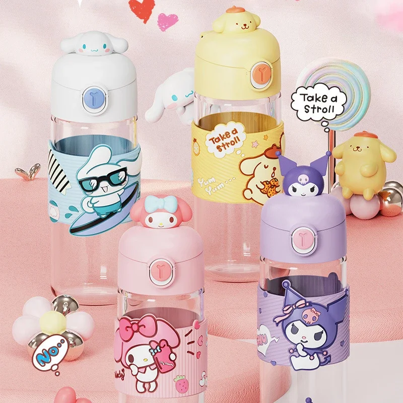 

Стакан для воды из аниме Sanrio Kuromi Mymelody Cinnamoroll pompurin, новая чашка, милый мультяшный подарок для студентов на Хэллоуин, подарок на день рождения