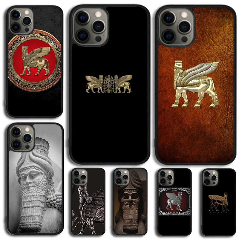 Lamassu Assyrian Mesopotamian Phone Case For for iPhone 15 16 14 XR XS 11 12 13 Mini Pro MAX 8