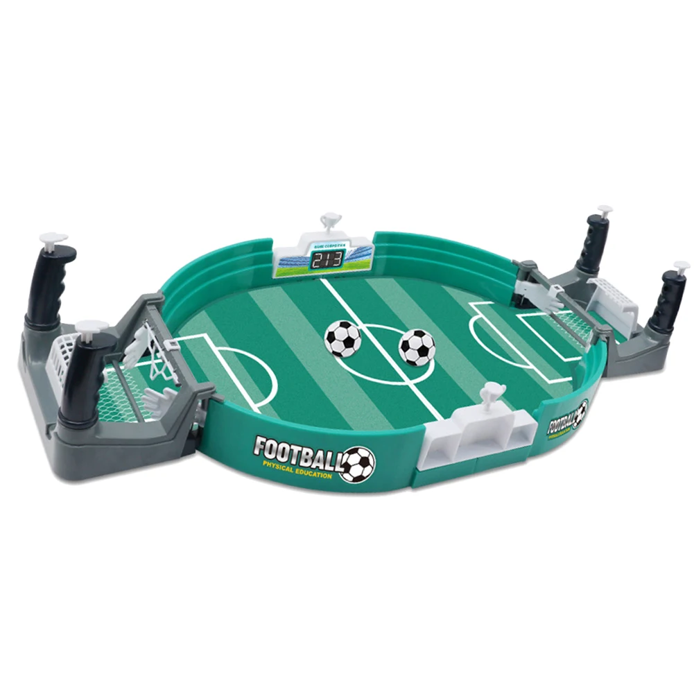 Mini Table Soccer Game Portable Tabletop Competitive Soccer Games Safe Sturdy Real Football Field Games for Children Party Gifts