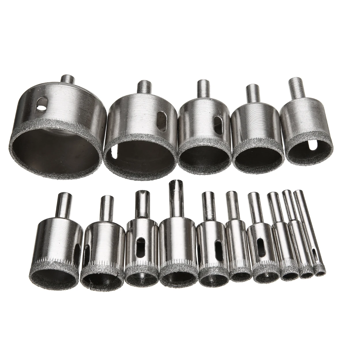Imagem -04 - Diamante Buraco Saw Broca Ferramenta 650 mm Cerâmica Porcelana Vidro Mármore 10 12 14 16 18 20 22 25 26 28 15 Peças Grupo 30 40 50 Milímetros
