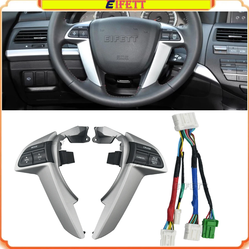 

Новый переключатель кнопок управления круиз-контролем и громкостью на руле с рамкой для Honda Accord 2008-2013, Odyssey 2009-2013, 78515-TA0-A81ZA