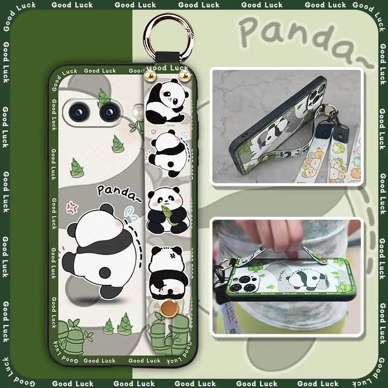 حافظة هاتف مضادة للغبار ومقاومة للماء لهاتف Google Pixel9A من السيليكون مع حزام معصم مضاد للخبط ومقاوم للأوساخ ومقاوم للصدمات