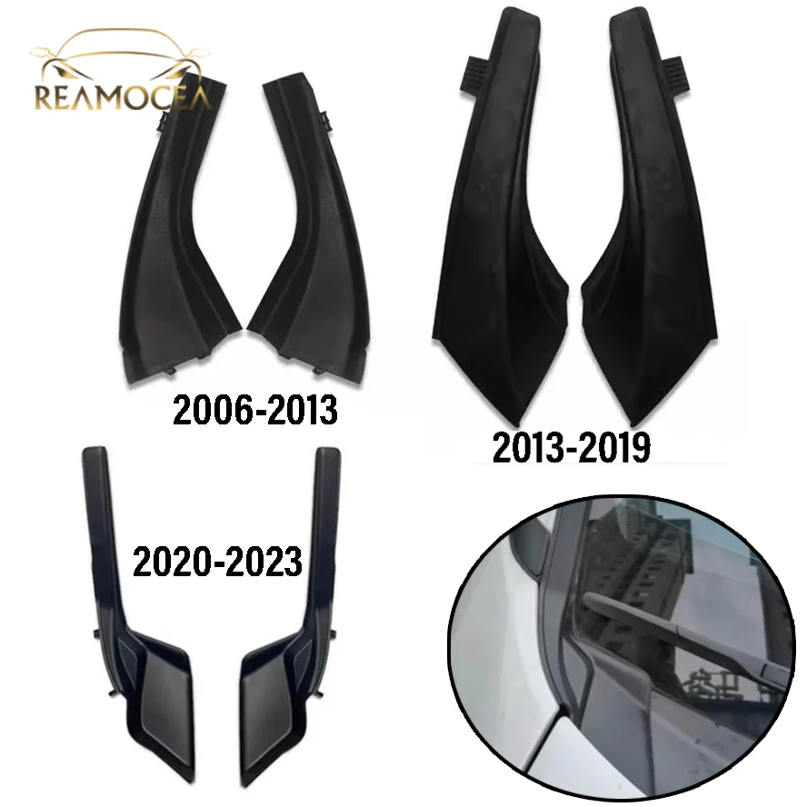 Reamocea 1Pc Front Windshield Wrap Corner Trim Wiper Side Trim Cover Lid Fit For Toyota RAV4 RAV-4