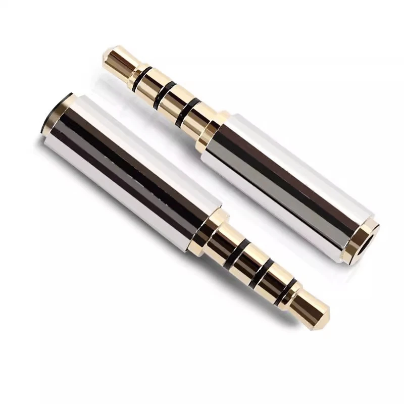 2/4/10pcs 3.5 Mm To 2.5 Mm Audio Adapter for Cable Stereo Headphone Headset Mic 2.5mm Male To 3.5mm Female Plug Connector