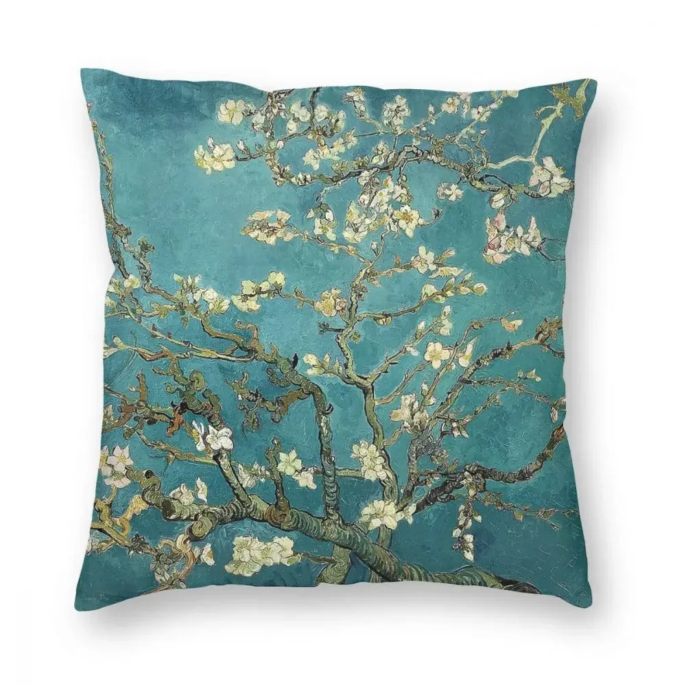 Original Vincent Van Gogh Art Blossoming Almond Tree Square Pillow Case Almond Blossoms Throw Pillow Fashion Cushion Covers