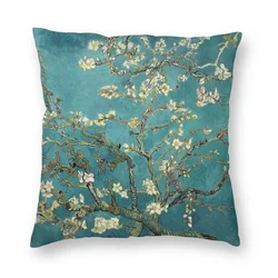 Originale Vincent Van Gogh Art blooming Almond Tree Square Pillow Case fiori di mandorla Throw Pillow fodere per cuscini alla moda