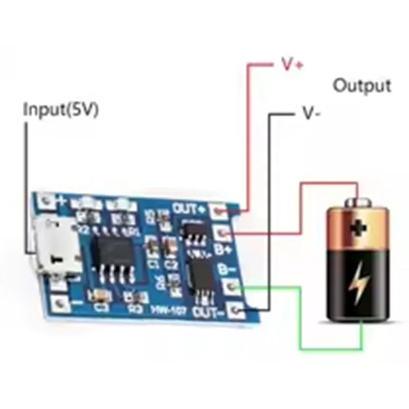 

Хорошо сделано-50 шт./лот USB-интерфейс 5 В 1 А литий-аккумуляторная плата для зарядки модуль защита от зарядки 2-в-1
