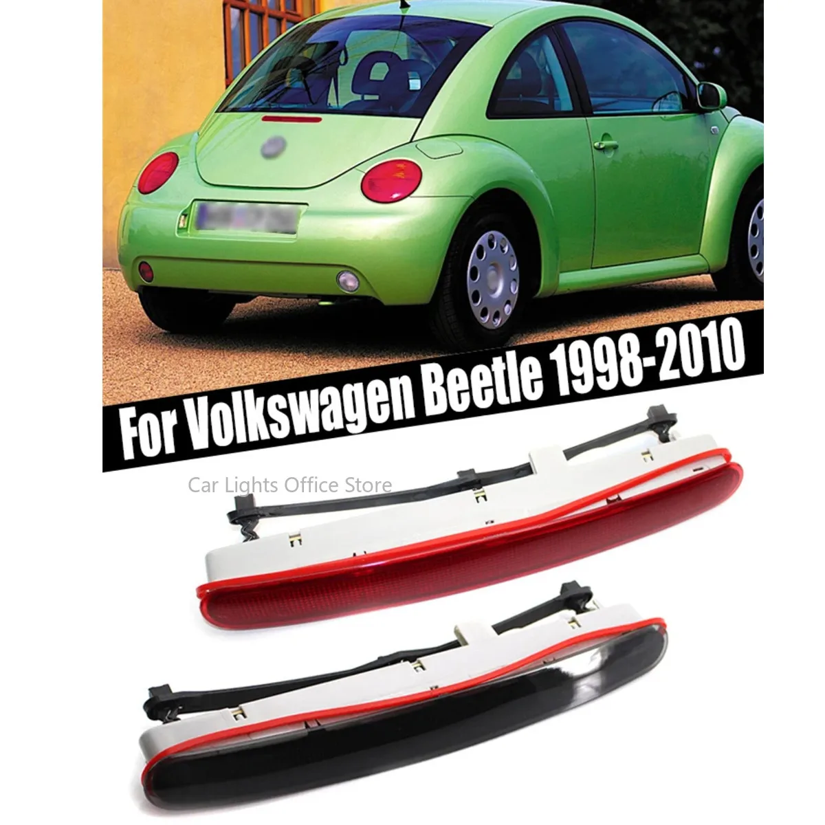 

Для VW Beetle 1998-2010 светодиодный третий стоп-сигнал, полоса высокого заднего стоп-сигнала, автомобильные аксессуары 1C0945097E