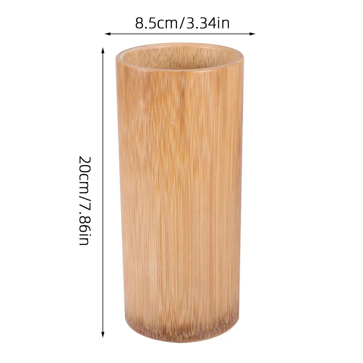 20cm Bamboo Chopsticks Storage Barrel Multifunctional Kitchen Holder Spoon Fork Organizer Cutlery Storage Tube