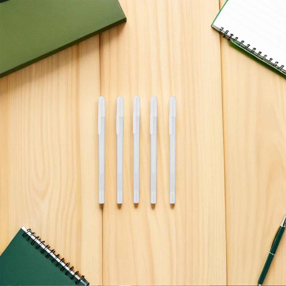 

5 Pcs Highlight Neutral Pen White Pens Fountain Line Drawing Plastic Gel Ink Art