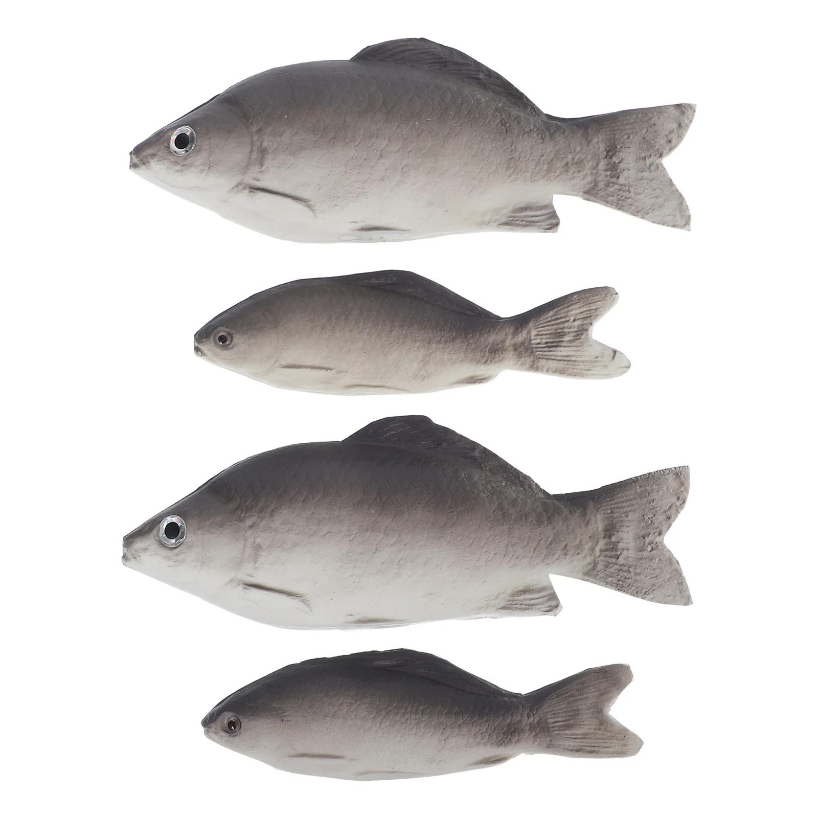 

4Pcs Simulated Carp Props Lifelike PU Fish Models for Restaurant Home Decoration Ocean Animal Displays