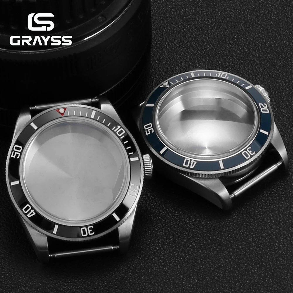 40mm Dive GMT Watch Case AR Sapphire Crystal 120 Click Circle MOD for NH34 NH35 NH36 NH38 NH70 NH71 NH72 20 bar Waterproof