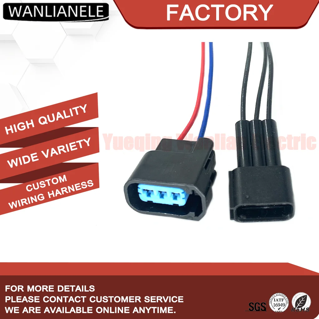 50 Sets Replacement for Sumitomo 6189-0728 3 Pin Female Waterproof Connector HX090-3S-2 2.3mm Fit Honda K-Series Ignition Coil