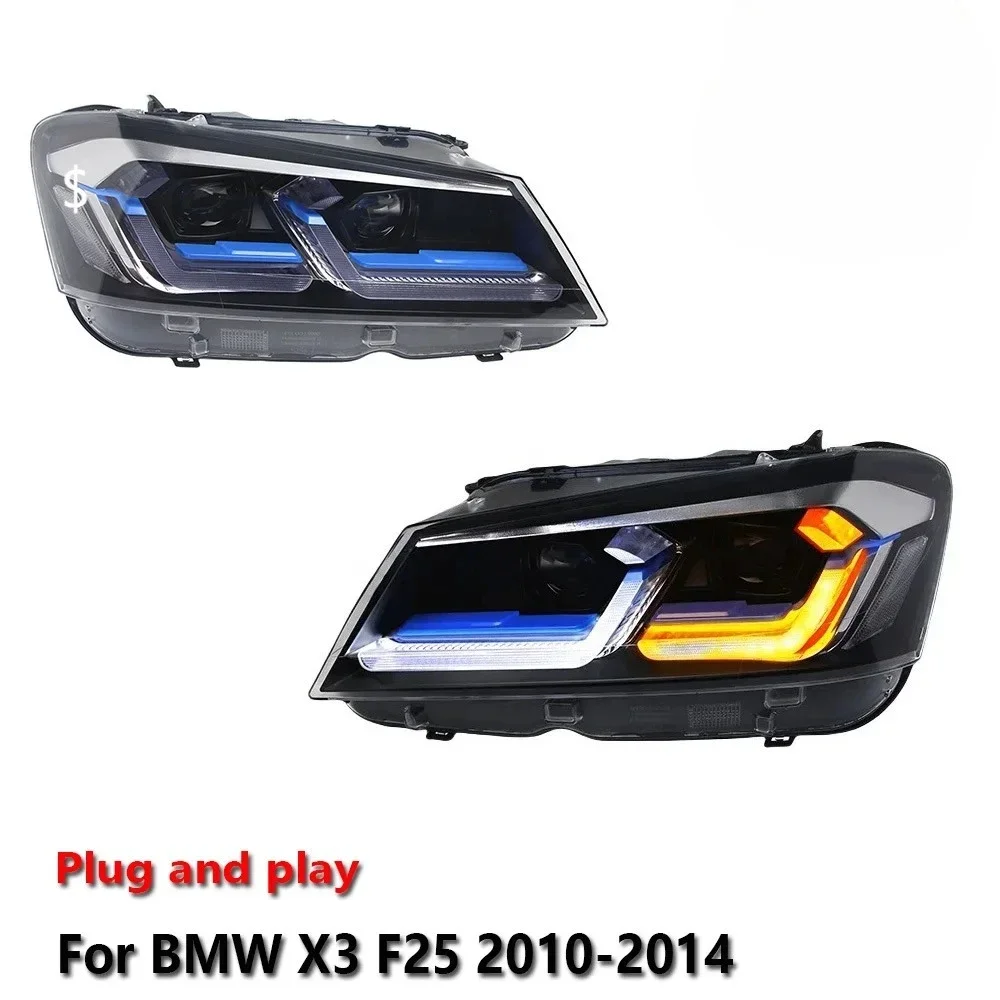 

Светодиодные фары в сборе для BMW X3 F25 2010-2014: противотуманные фары, ДХО, стоп-сигналы, указатели поворота, подключение Plug and Play