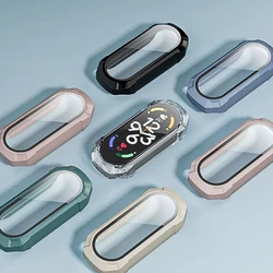 Case for Xiaomi Mi Band 8/9/NFC strap accessories Screen Protector Tempered Glass Hard PC Bumper Full Protective mi band 8 Cases