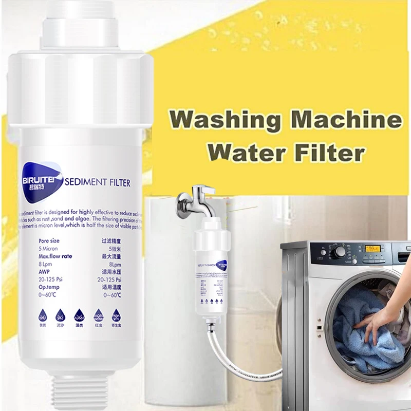 Faucet Pre-Filter Water Outlet Purifier Sediment Removal Washing Machine Filter Cartridge Replacements For Toilet Shower Water