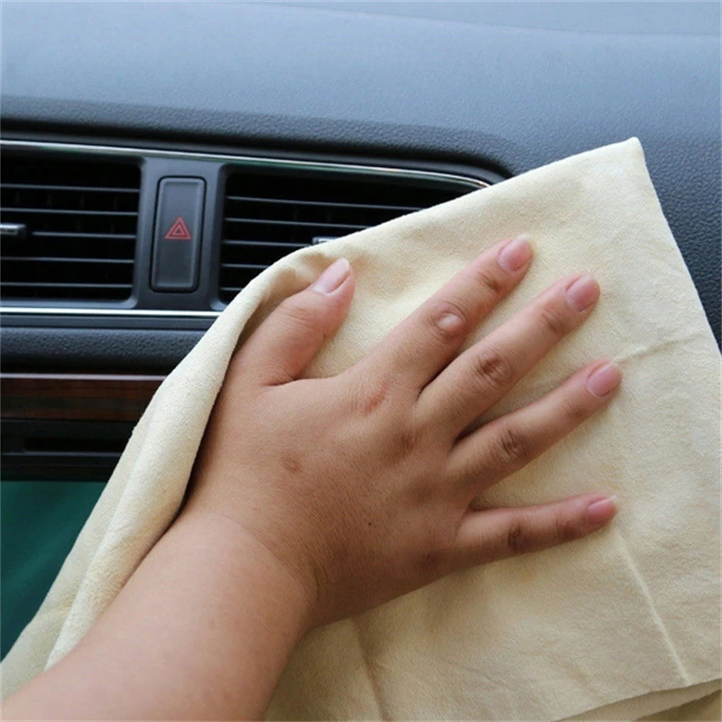 Car Washing Towels Natural Chamois Leather Super Absorbent Car home Window Glass Drying Cleaning Cloth Quick Dry car wash towel