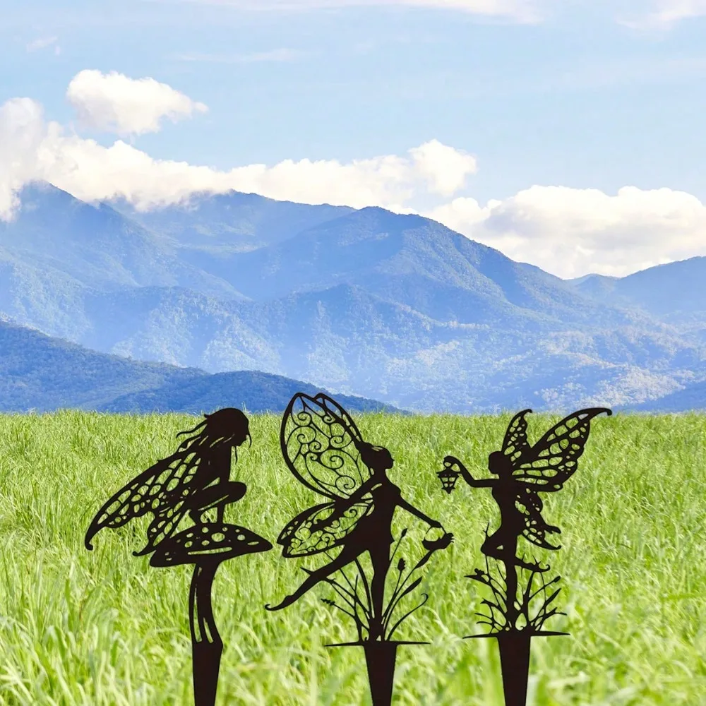 

Metal Fairy Garden Stake Thanksgiving Yard Decor Outdoor Lawn Ornament
