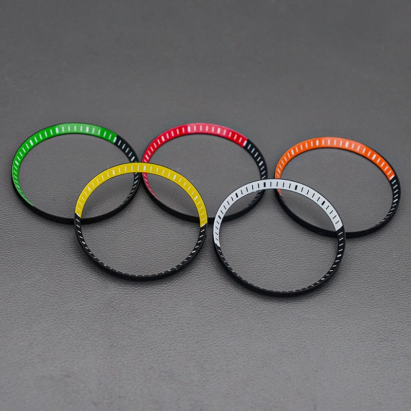 وزارة الدفاع 30.5*27.5 مللي متر ساعة بلاستيكية الفصل الدائري يناسب SRPD SKX007 SKX009 6105 6309 ل NH35 NH36 ساعة يد تعمل بالحركة حالات إصلاح