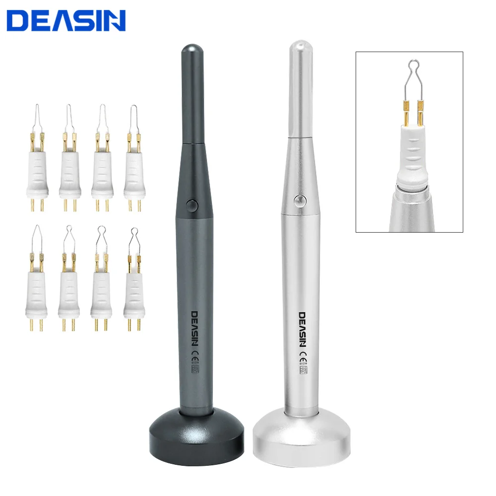 DEASIN 8 Tips Dental Gum Cutter Cordless Wireless Gutta Percha Obturation System Endo Heated Pen Root Canal Therapy Equipment