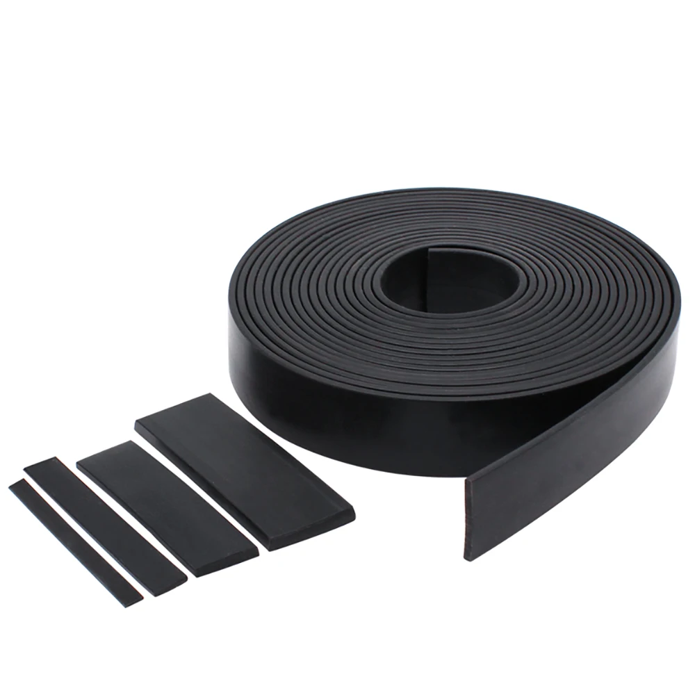 1 Meter Black Silicone Rubber Seal Strip Width 10/15/20/30/40/50mm Thick 2/3/5mm Anti-Slip Damper Sealing Gasket Heat Resistant