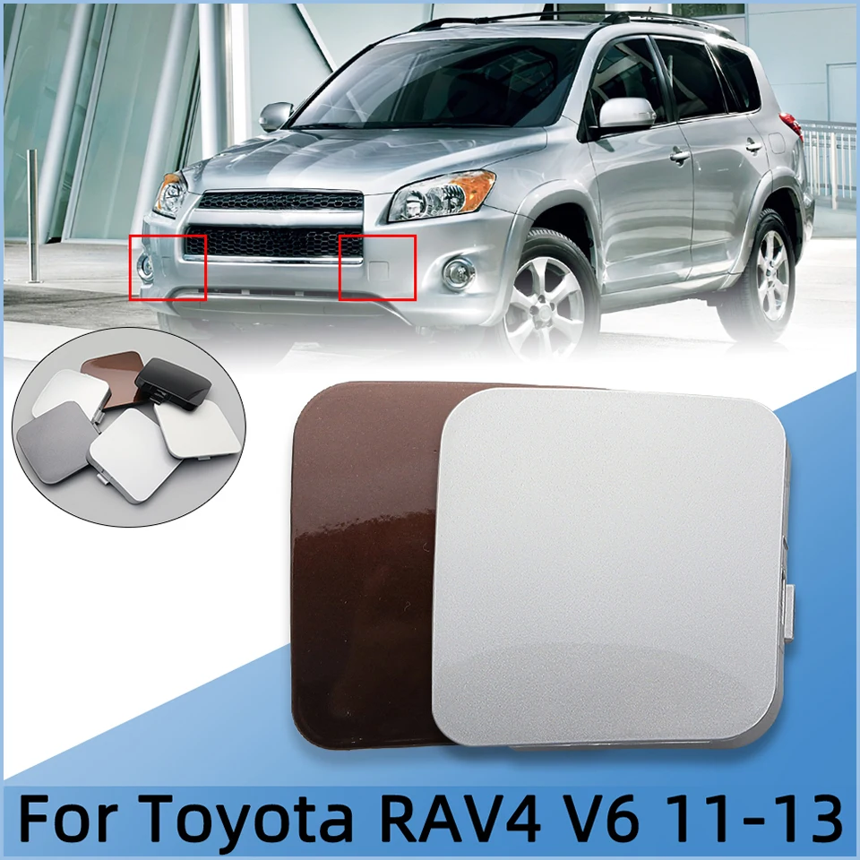 

For Toyota RAV4 Rav4 V6 XA30 2011 2012 2013 Car Front Bumper Tow Hook Eye Cover Lid Towing Hauling Trailer Cap Left Right Side