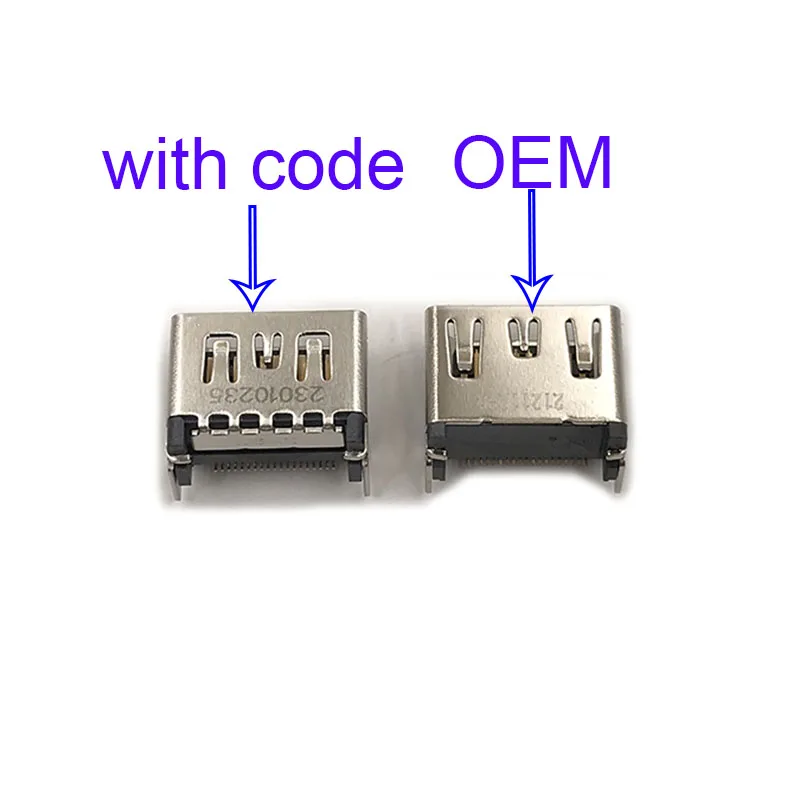 10Pcs HD อินเทอร์เฟซสำหรับ PS5 HDMI พอร์ตอินเทอร์เฟซซ็อกเก็ตสำหรับ Sony Play Station 5 Connector