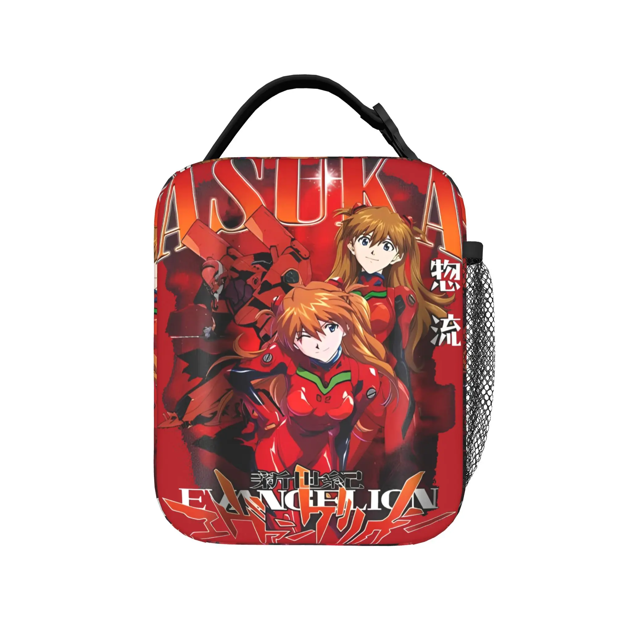 

EVA Asuka Insulated Lunch Bags Anime Manga Cute Girl Lunch Container Cooler Bag Tote Lunch Box Beach Picnic Food Storage Bags